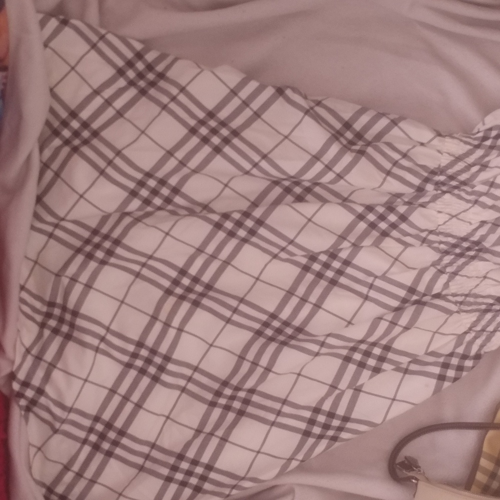 Burberry nova check black white tank sleeve dress - Picture 3 of 8